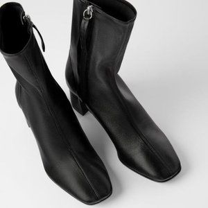 COPY - NWT Zara Black Soft Leather Boots